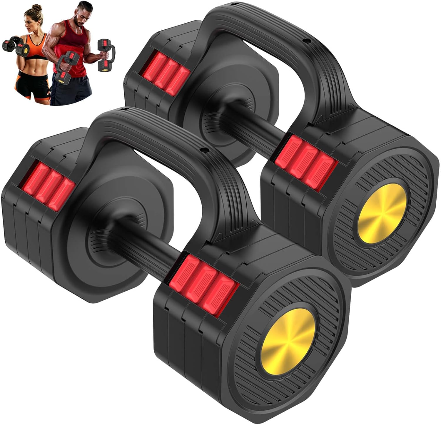 Dumbbell Set - Set di Manubri Regolabili 2-in-1 da