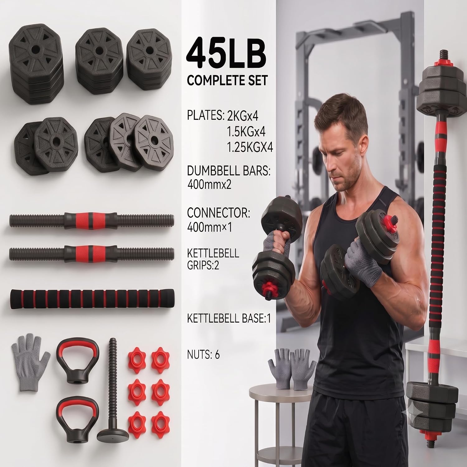 Set di Pesi Regolabili 6-in-1  - Dumbbell Set recensione e prezzo